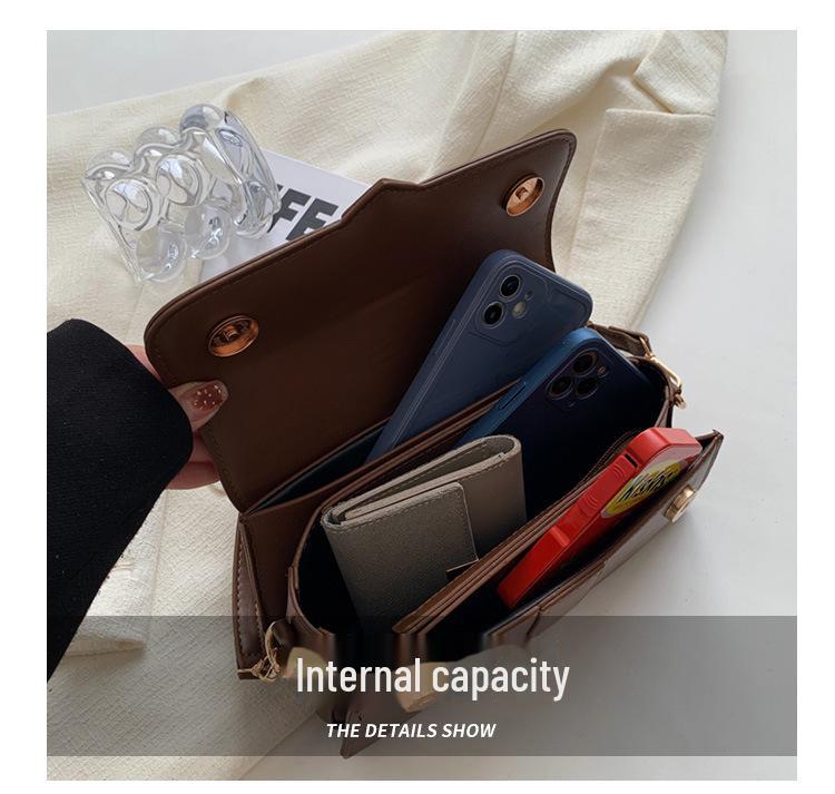 2025 Versatile Women's Textured Shoulder Bag - Retro Handbag & Small Square Messenger