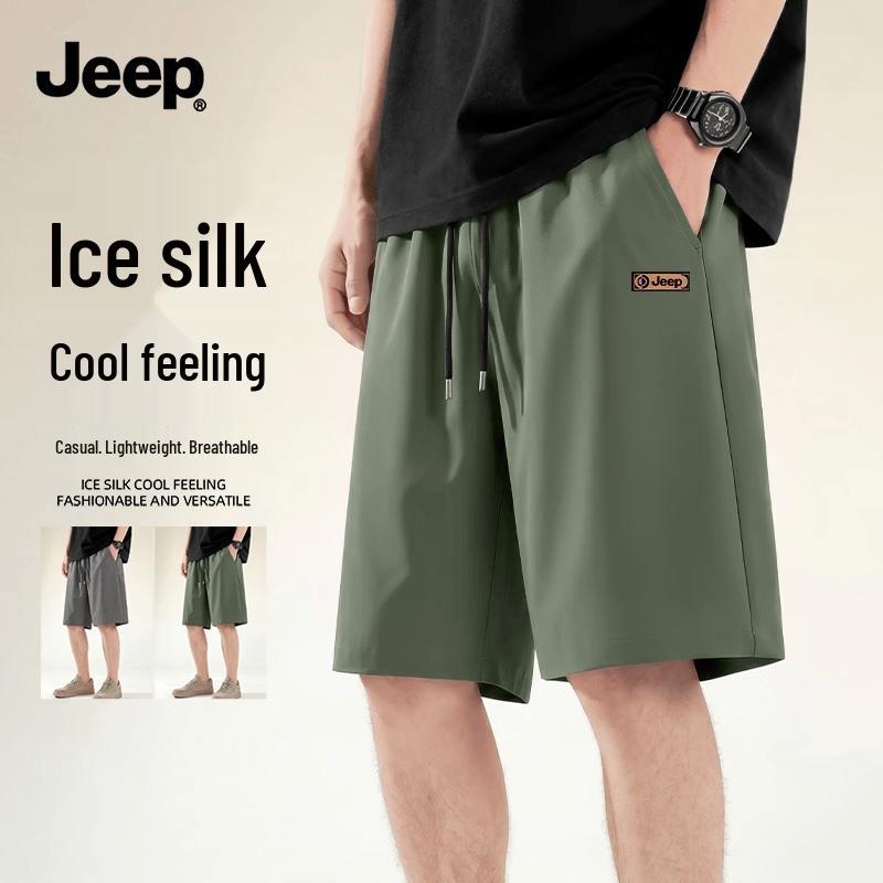 JEEP Men's Quick-Dry Loose-Fit Casual Shorts Z