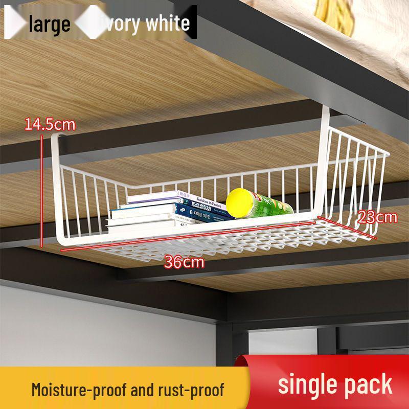 Kitchen Storage Hanging Basket - No Installation Needed, Layered Seasoning & Dormitory Organizer