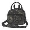 Moon Star Sun Zodiac Mystery Astrology Thermal Lunch Bag Portable Bento Tote Bag Insulated Food Container Cooler Pouch for Work
