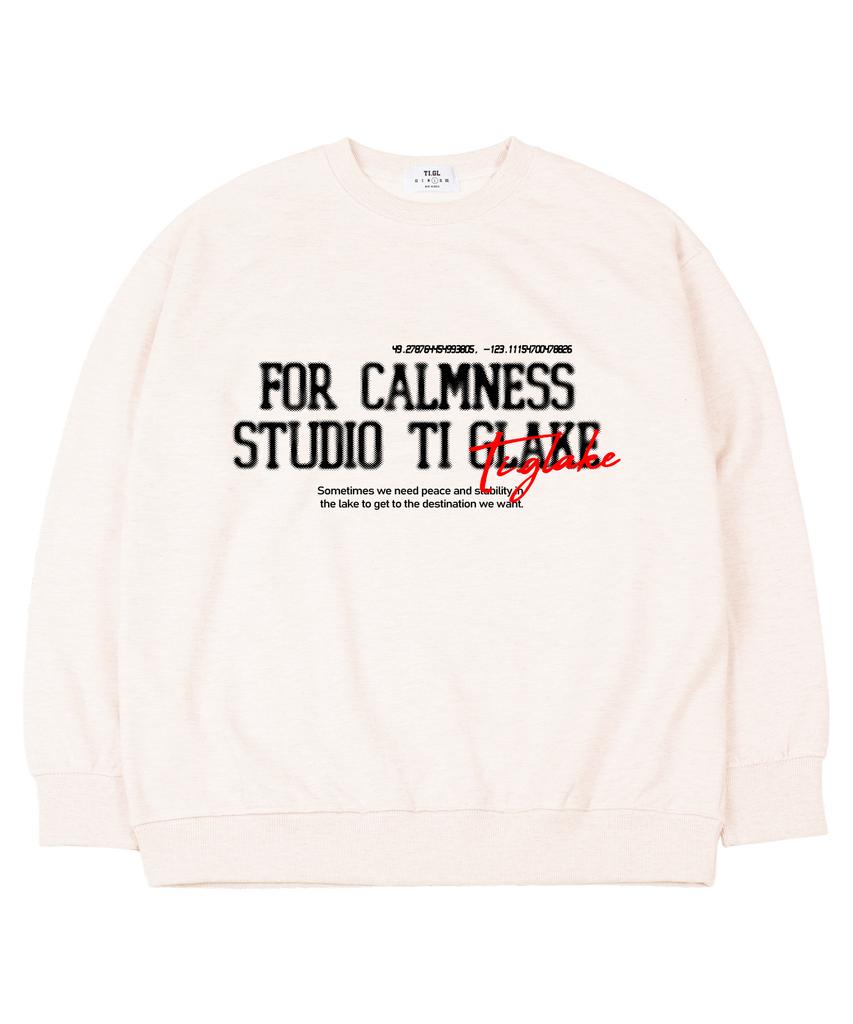 TI.GLAKE Calmness Studio Oversized Sweatshirt Cream