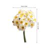 1 Bunch Realistic Artificial Daffodil Flowers Yellow Home Decoration Wedding Photography Props Lifelike Simulation Flower