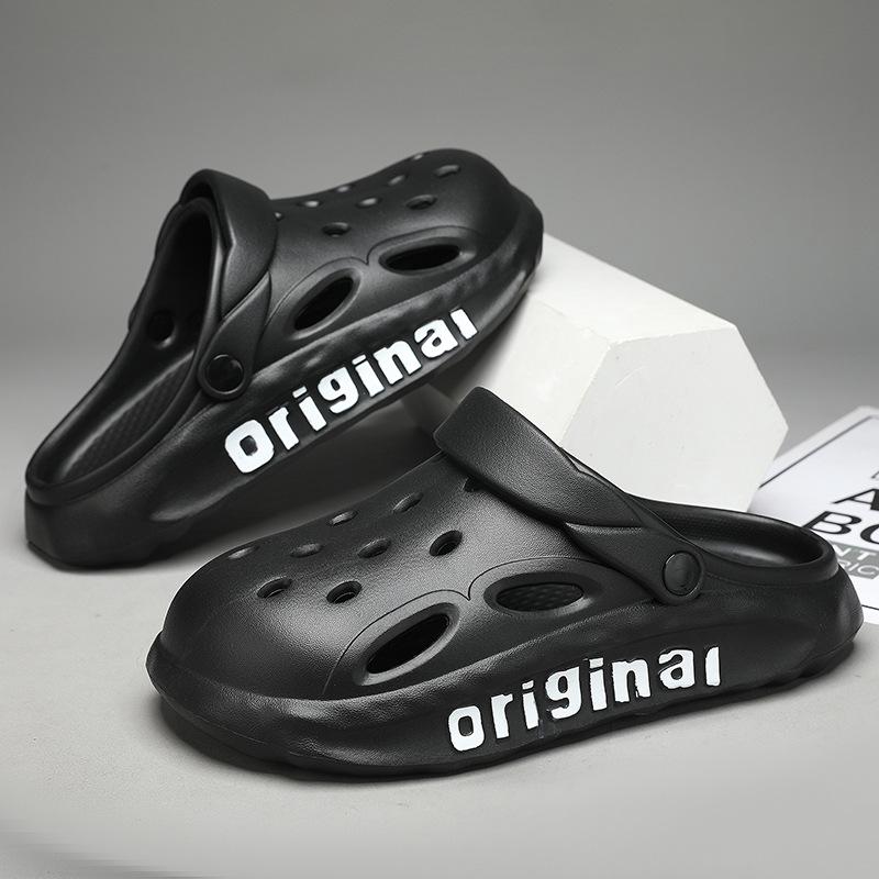 

Обувь Coconut Cave, мужская летняя спортивная обувь для рафтинга, обувь для тропинок с мягкой подошвой, нескользящие сандалии Baotou для пляжной рыбалки 40-41 чёрный