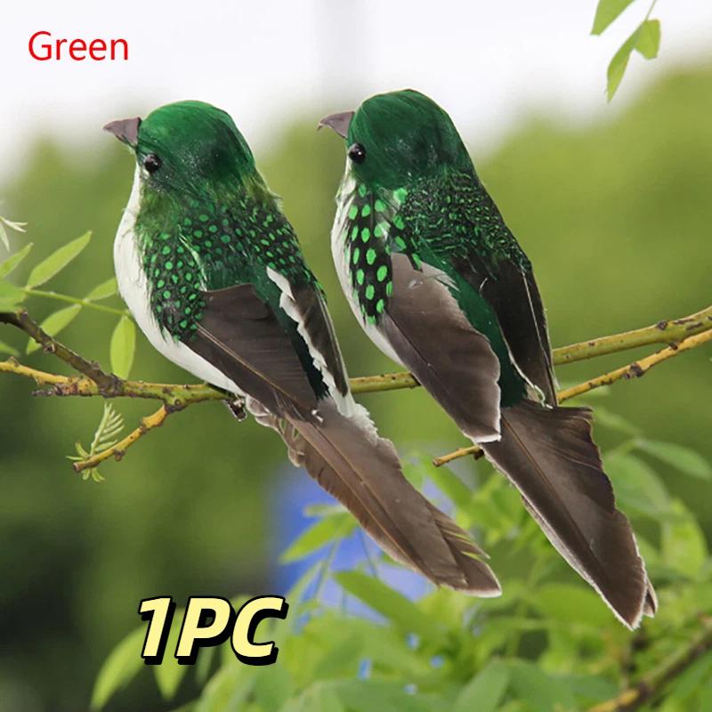 New 1Pc Simulation Birds Model Mini Fake Birds Artificial Foam Doves Wedding Garden Decoration Ornament