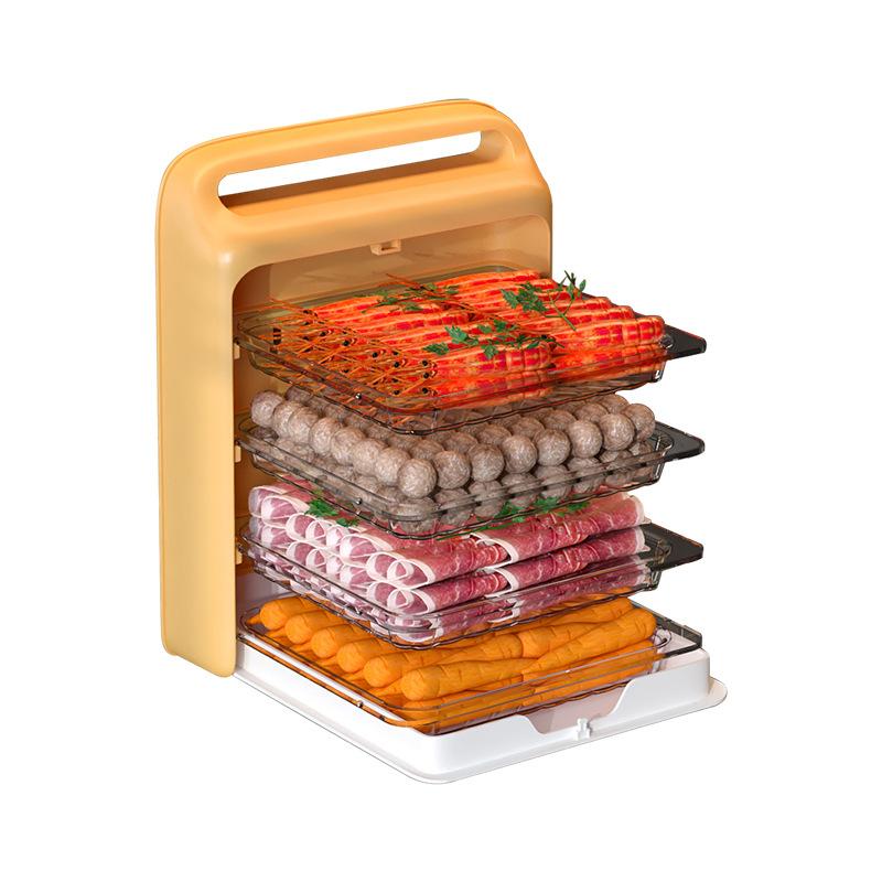 Spare Dish Home Perforation-free Wall Hanging Dish Kitchen Multifunctional Layered Storage Tray Foldable Hot Pot Side Dish