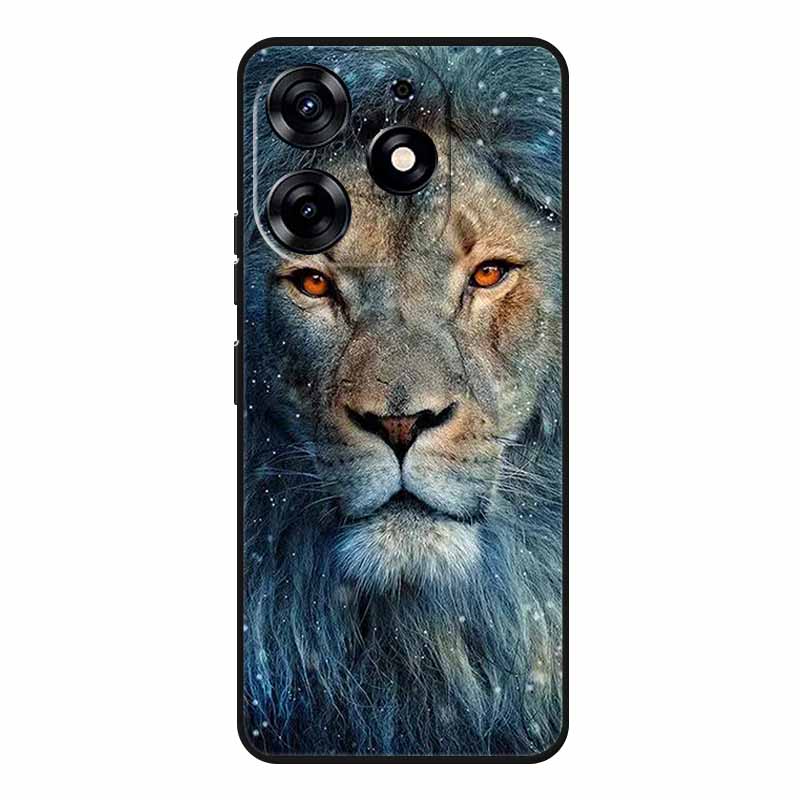 For Tecno Spark 20 Pro Case Wolf Soft Silicone TPU Back Cover Phone Cases For Tecno Spark20 Pro KJ6 Cute Animals Protector Funda