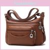 Fashionable Street Style Shoulder Bag For Middle-aged Women 2023 New Casual Crossbody Bag In Deep Blue Black Coffee And Brown
