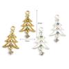 10 Piece Multicolor Christmas Tree Charms Pendant Bracelet Making Pendant Necklace DIY Anklet Earrings Jewelry Findings, 27x15mm