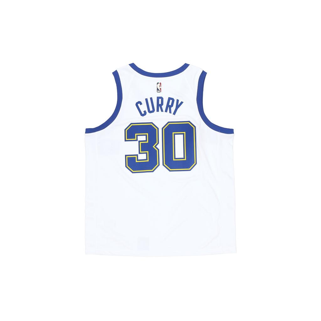 Nike Golden State Warriors Curry 30 White Hardwood Classic Swingman Jersey Men's 904152-100