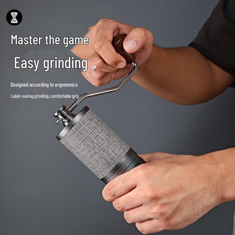 GC40 Ghost Tooth Burr Hand-Crank Manual Coffee Grinder - Portable Stainless Steel Coffee Bean Grinder