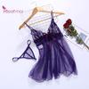 Pcs/Set Women Nightdress Backless Sleeveless Sexy Sleep Colthes Mesh Sexy Wear Lady Nighty