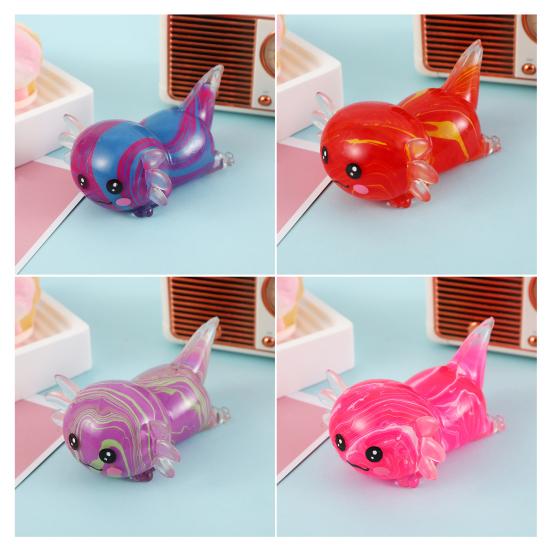 Cute Newt Shape Squeeze Toy TPR Soft Slow Rebound Toy Odorless Stress Relief Decompression Toy for Kids