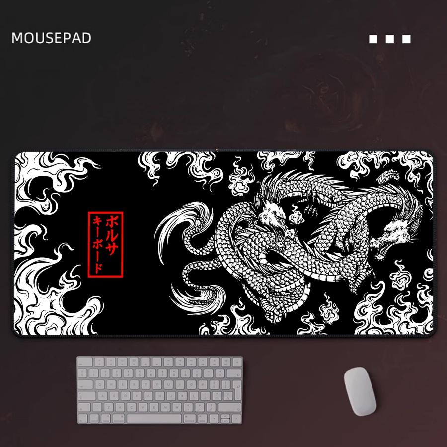 Gaming Mouse Pad Chinese Dragon Computer Gamer Mousepad Lock Edge Mouse Mat Game Accessories Keyboard Pads