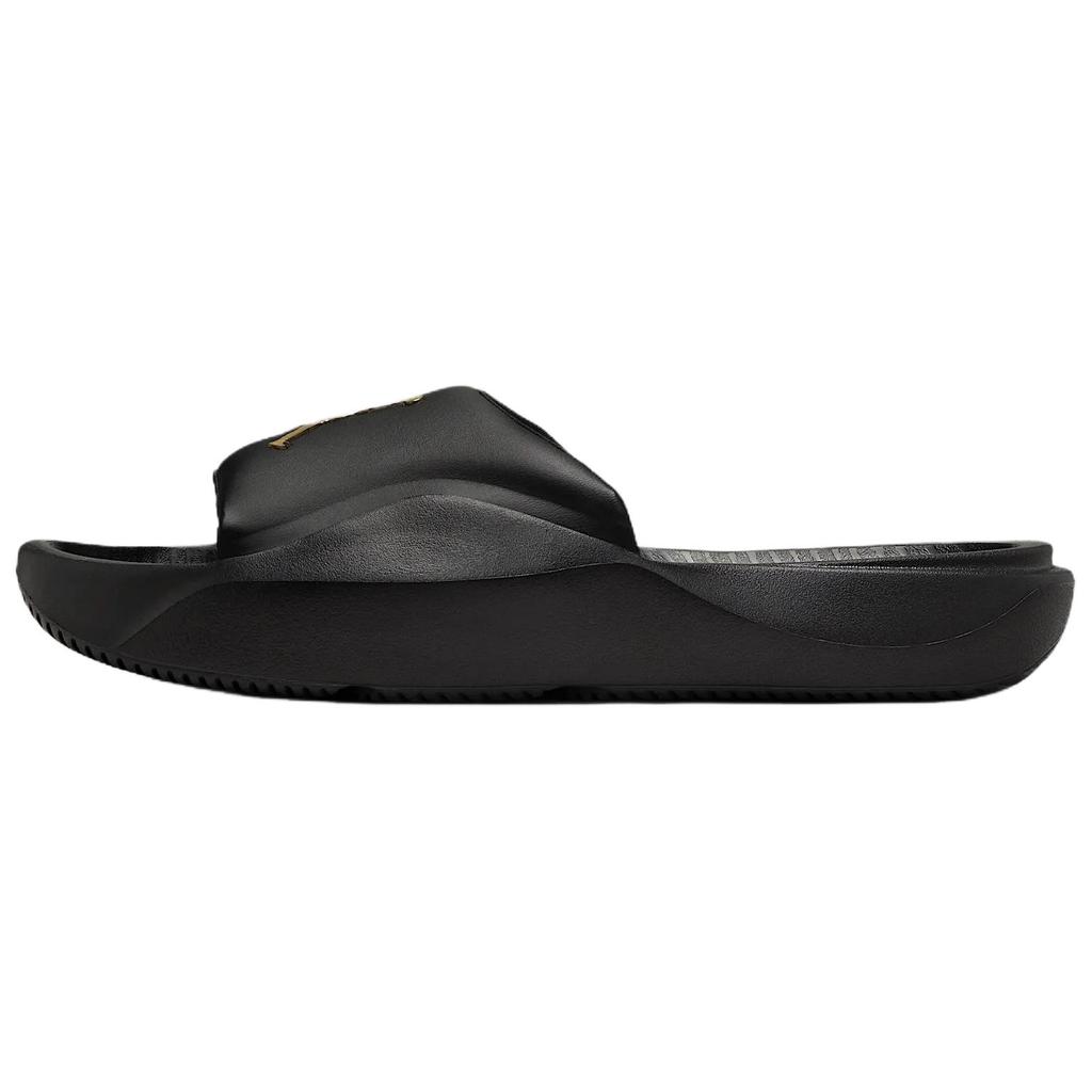 New JORDAN Franchise Slide Black Metallic Gold HF3263-007