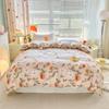 Fresh Flowers Quilt Cover 100% Cotton Zipper Duvet Cover High Quality Skin-friendly Comfortable Bedding for Kids Teens Adults