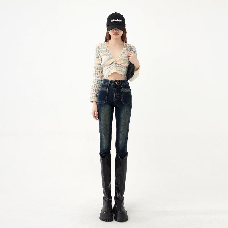 Cozy High-Waisted Butt-Lifting Skinny Jeans for Women