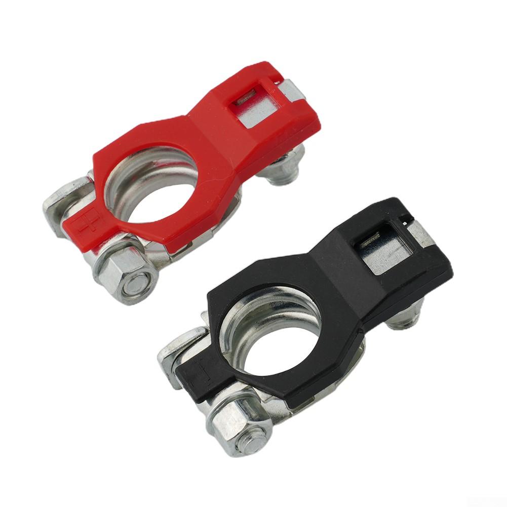 Top Grade Copper Battery Terminal Clip Connector Set for Vehicles (2Pcs)