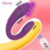 Wireless Remote Control Vibrator Female Dual Motor U Shape Clitoris Stimulator Dildo Wearable Sex Toys for Women Couple Adult 18