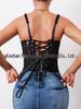 European-American Lace Corset Bodysuit