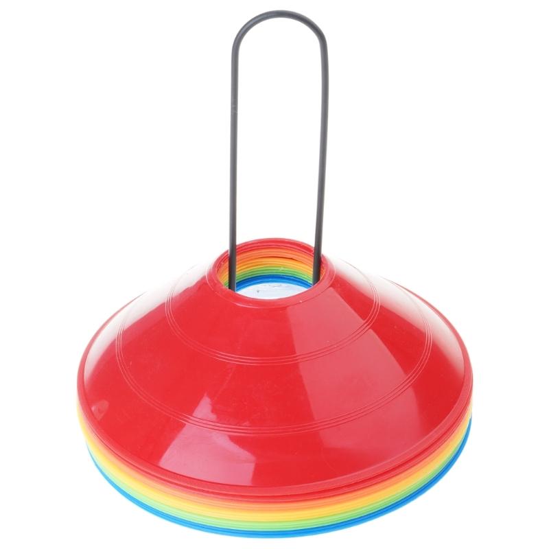 15 Stück Fußballscheibenkegel Agilität Fußballkegel für Sportplatzkegel Markierer