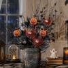 Realistic Maple Leaf Floral Stems Spooky Faux Fall Leaves  Desktop Ornament