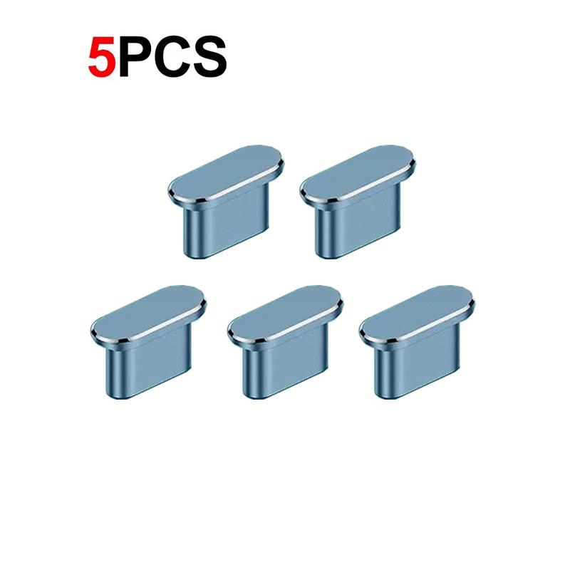 1-5Pcs Metal USB Type C Dust Plug For iPhone 18 17 16 Pro Max Mobile Phone Type-C Charging Port Protector Cover Cap Stopper2