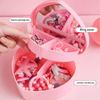 Make-up-Organizer mit Spiegel Herzform Schmuckschatulle Damen Mädchen Valentinstagsgeschenk