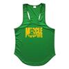 Muscleguys Herren Sommer Fitness Ärmellose Weste Mesh Quick Dry Sportswear Training Unterhemd Print T-Shirt Gym Bodybuilding Kleidung