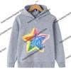 Pink Star Print Children's Hoodie for Boys and Girls - Long-Sleeved and Warm