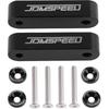 Anodized Black Hood Spacer Hood Riser 3/4" Replacement For Civic CRX Del BLACK