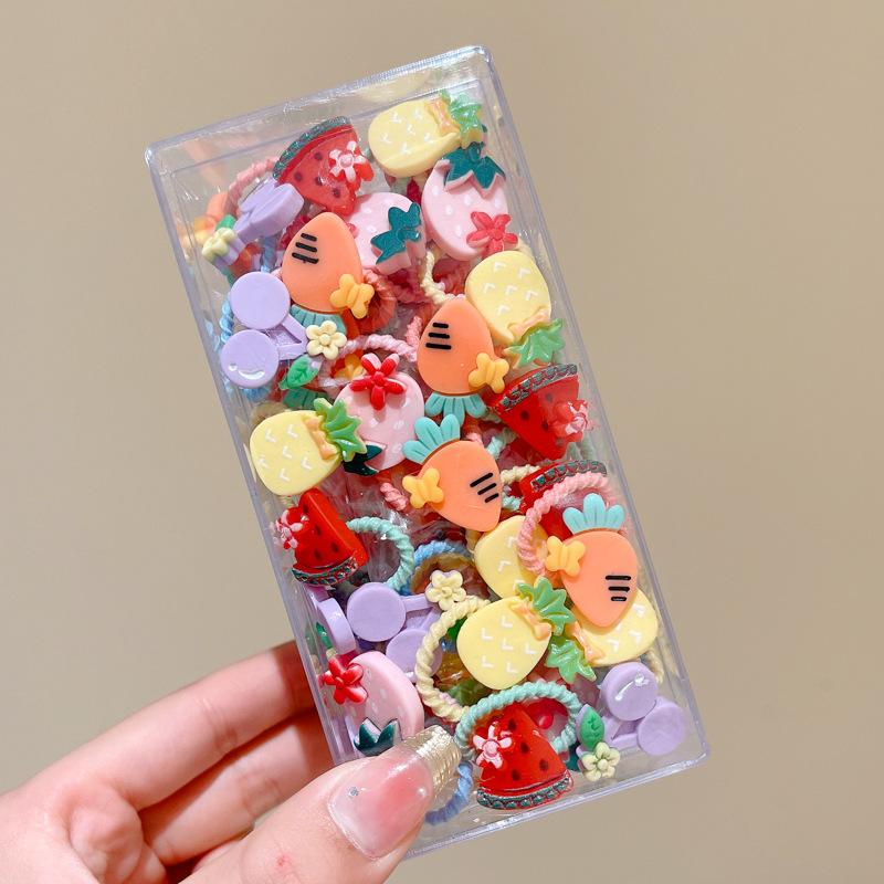 10-30PCS/Set, Cute Cartoon Animals, Hair Bands, Girls, Elastic Rubber Band, Headwear, Hair Accessories
