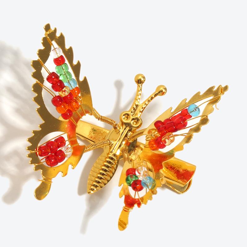 

Move The Butterfly Spring Hair Clip Little Girl Super Girl Broken Duckbill Clip Hair Accessories
