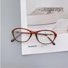 Di Lizheba glasses plain myopia glasses female college student black frame oval advanced sense TR frame