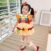 Girl Baby Fries Burger Lolita Dress Summer Stylish Girl Dopamine Princess Dress Lolita Dress