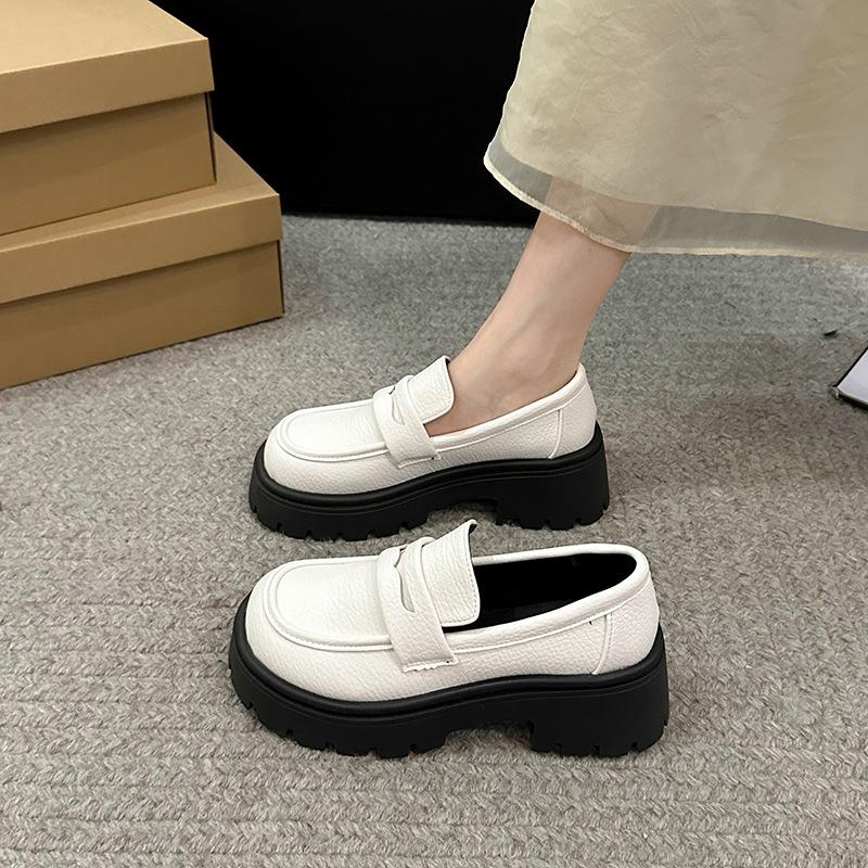 Fashion Womens Loafers Shoes Autumn Round Toe Casual Female Sneakers Flats Slip-on Clogs Platform Fall Summer Comfortable Big Size Dress