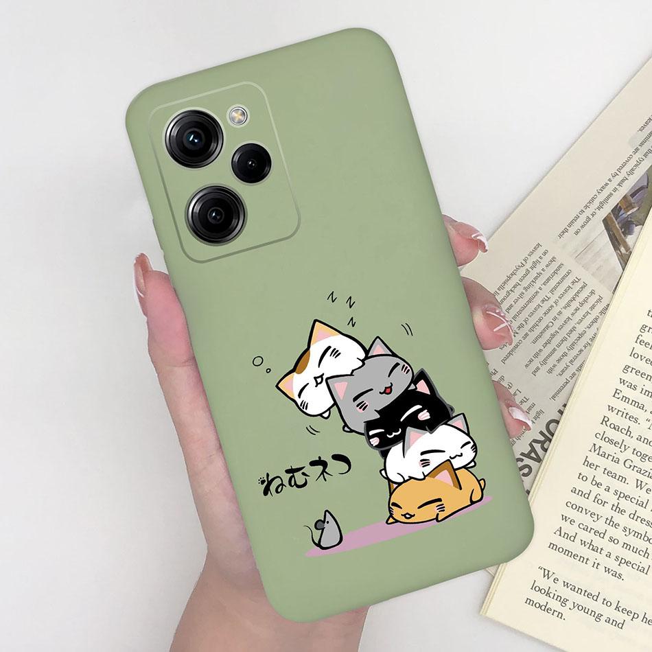 Cell Phone Case For Xiaomi Poco X5 Pro 5G Trendy Pattern Silicone Protective Matte Cover For PocoX5 X 5 X5Pro Capa Funda Bumper