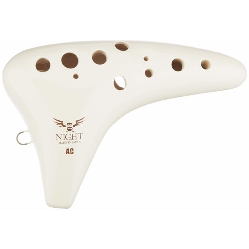 NIGHT Classic Series ACI Ocarina, Alto C, Ivory (Case Included)