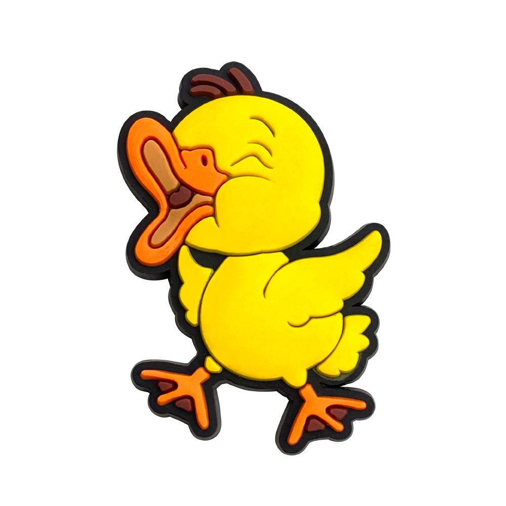 Little Yellow Duck Soft PVC Pen Holder - Detachable Student Accessory
