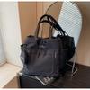 Canvas bag women's large-capacity new summer versatile casual shoulder bag college student commuting tote bag