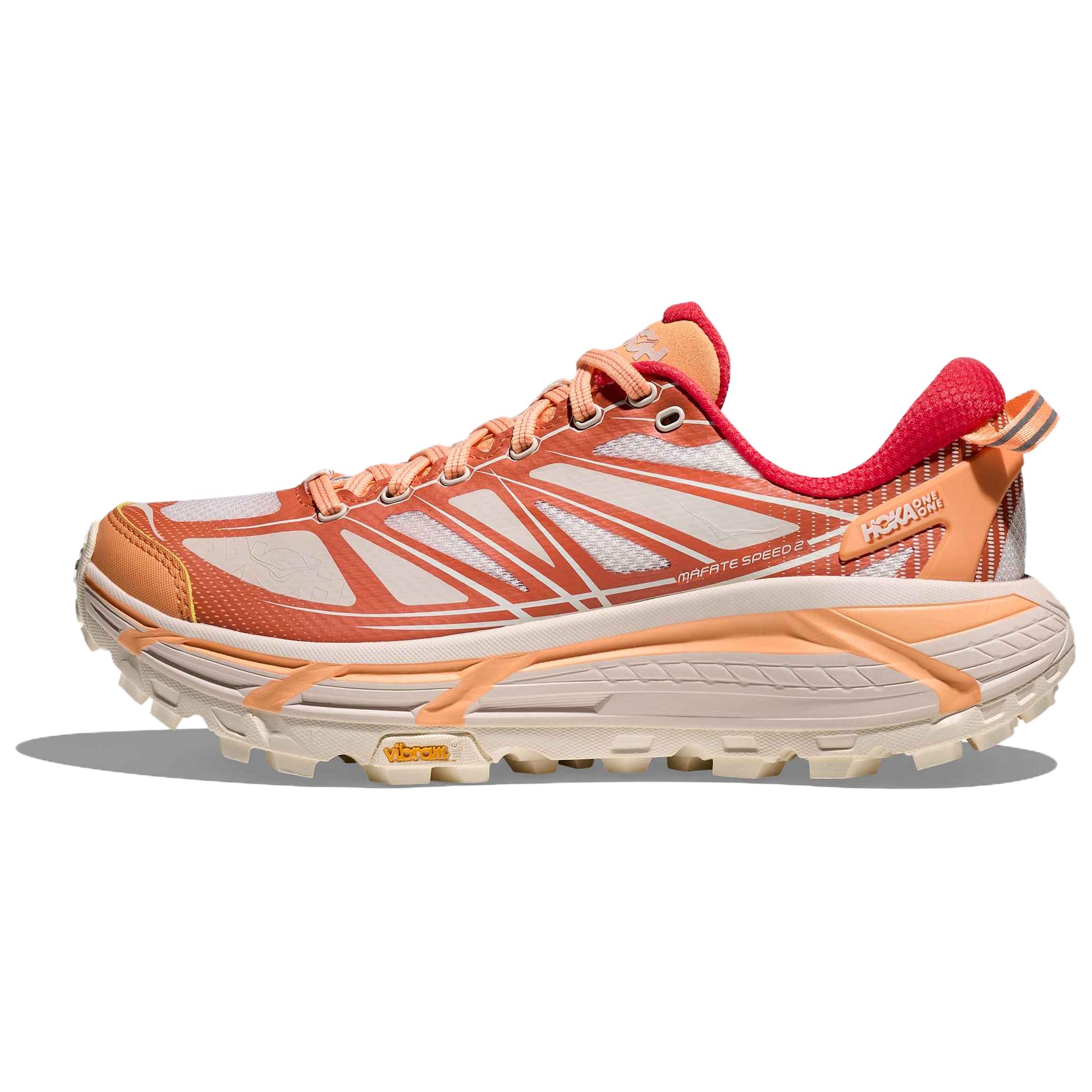 

HOKA Mafate Speed 2 Бледно-мандариновый Уголь Унисекс Кроссовки Розовый 1126851-PLTN 37⅓