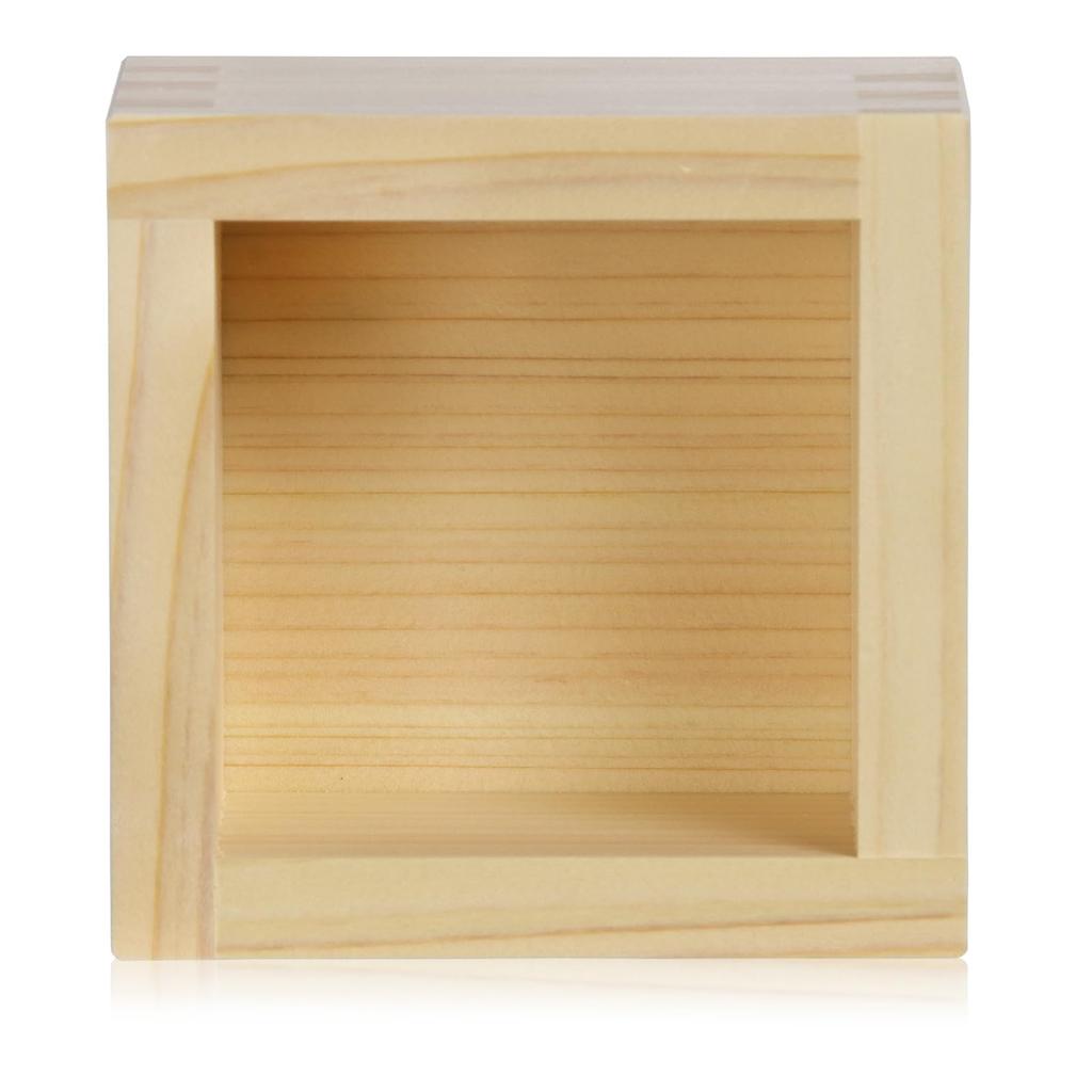 Morikuru Japanese Cypress Masu Made In Japan Uses Tono Cypress Brand Wood Crafted by Artisans No Brand Mark (Morikuru) 1-go (172ml) (Sake Cup) - - - -