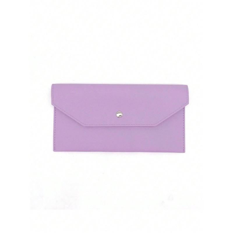 1PC womens wallet Reusable money clip wallet Cash bank card envelope storage bag with card slot Portable leather wallet men