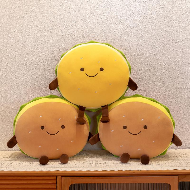 Plush Burger Toy Cute Cartoon Pp Cotton Filling Children Birthday Gift Festival