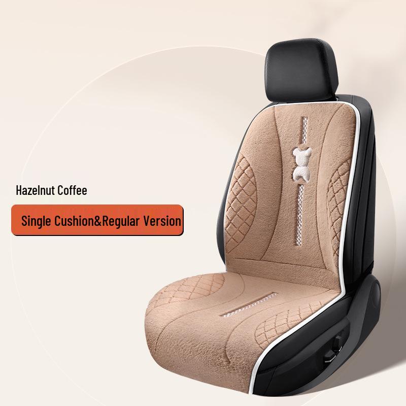 SF Rabbit Plush Heating Pad Car Seat Cushion - Bear Cartoon Winter Warmth Interior Supplies