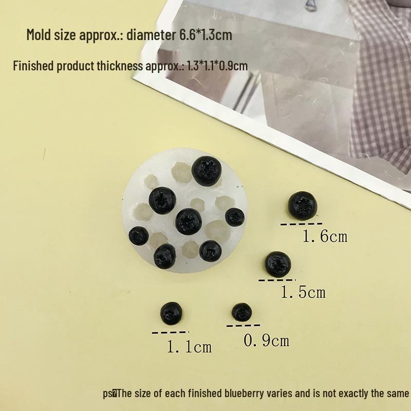 Blueberry Fondant Silicone Mold – Food Grade Cake Baking Tool