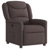 VidaXL Fauteuil inclinable Marron foncé Tissu, fauteuil, fauteuil inclinable TV, poussette, fauteuil inclinable pour 4015601
