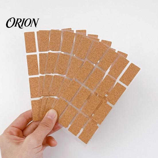 Multi Piece Cork Label Set Self-Adhesive Labels, Waterproof Stickers with Retro Wood Texture, Texture Removable Writable Tags for Jars And Storage