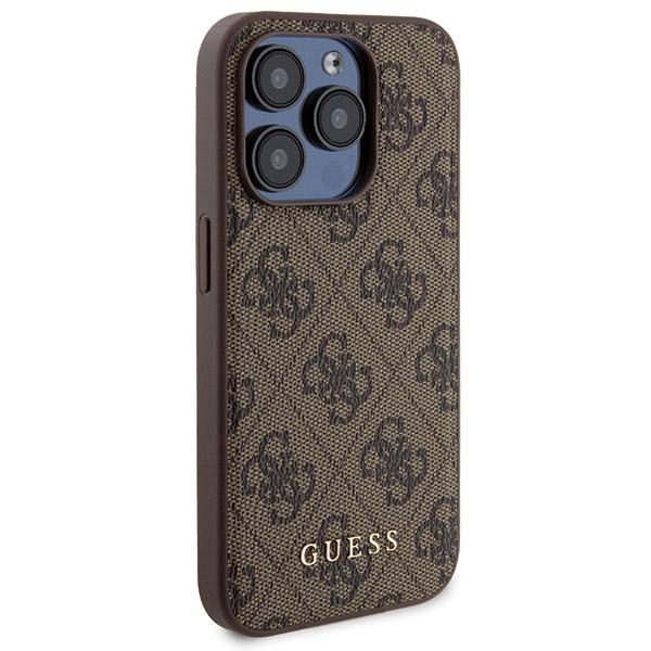Set Guess Gubpm5P15X4Gemgw Iphone15 Pro Max 6.7 Hardcase + Powerbank 5000Mah Magsafe Brown 4G Metal Logo