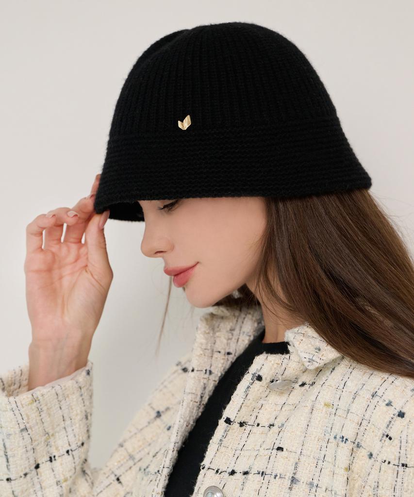 Koipeu Basic Wool Knit Bucket Hat Cf083Ht101