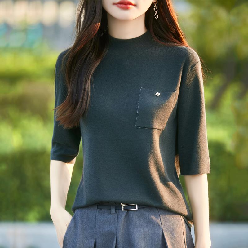 Women's Cashmere Vest Qinghe Cashmere 50% Wool 50% Silk Women's Autumn and Winter Cashmere Vest Soft and Warm